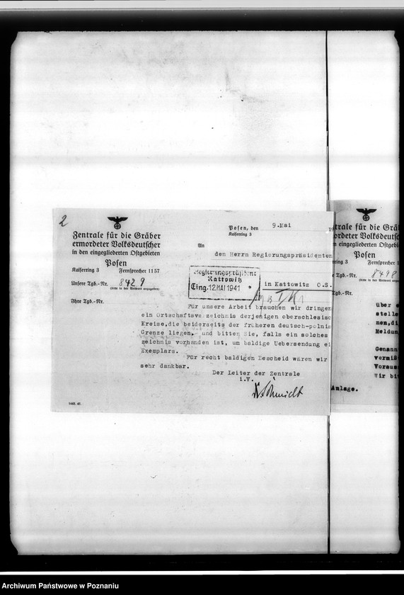 Obraz 6 z jednostki "Korespondencja w sprawie osób narodowości niemieckiej zaginionych w 1939 roku"