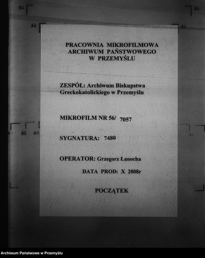 Obraz 1 z jednostki "[Kopie ksiąg metrykalnych parafii Zwór z filią Wola Błażowa (dekanat Podbuż)]"