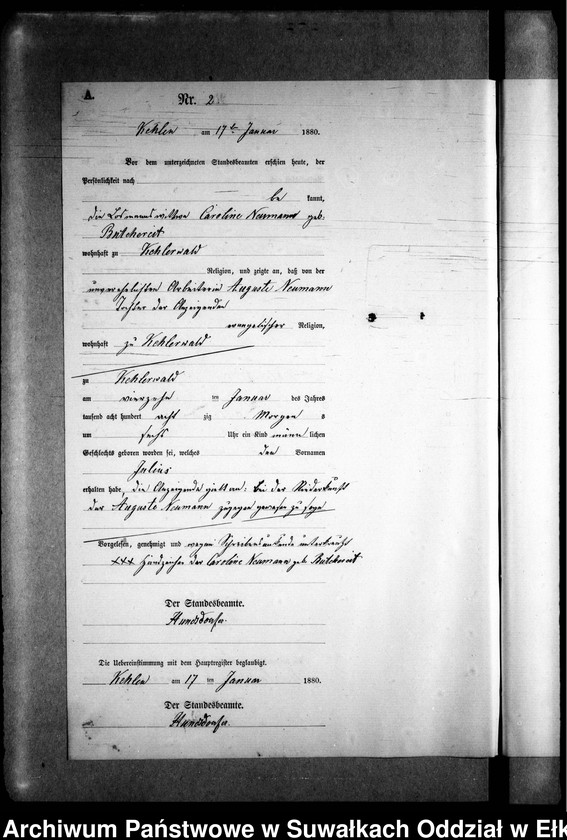 image.from.unit.number "Geburts-Neben-Register des Preussischen Standes-Amtes Kehlen Kreis Angerburg"