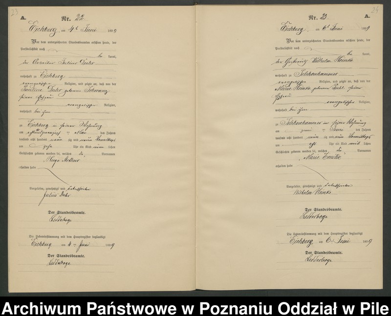 Obraz 15 z jednostki "Księga urodzeń"