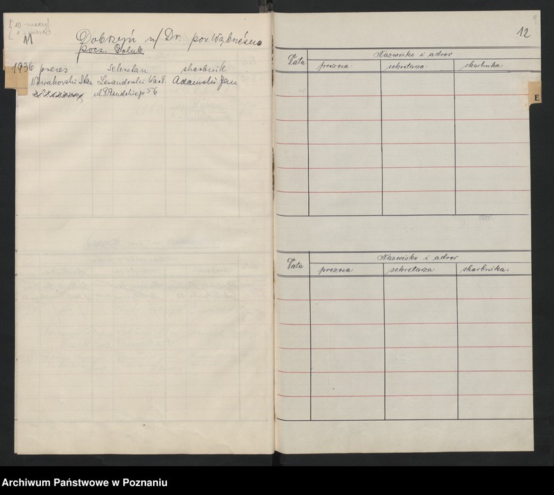 Obraz 12 z jednostki "Ewidencja kół okręgu pomorskiego Związku Weteranów Powstań Narodowych Rzeczypospolitej Polski."