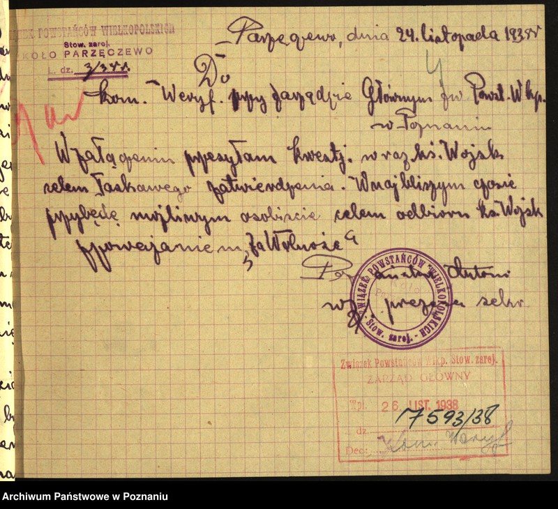 Obraz 8 z jednostki "Parzęczewo, powiat Kościan - akta koła."