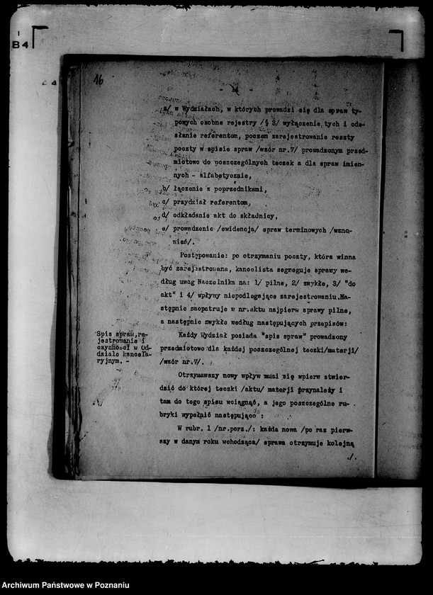 Obraz 19 z jednostki "Spisy spraw Wydziału Społeczno-Politycznego"