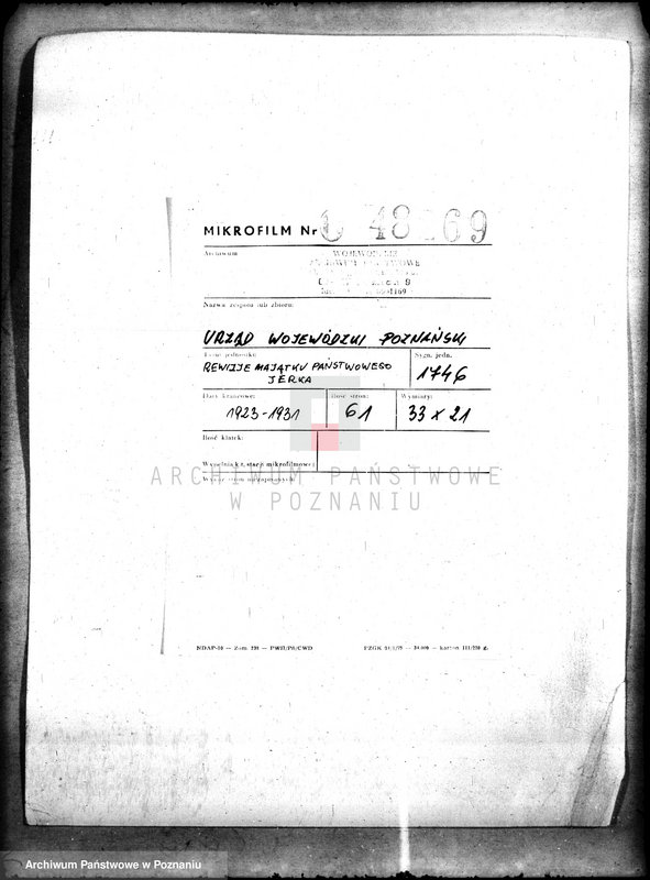 Obraz 2 z jednostki "Rewizje majątku państwowego Jerka"