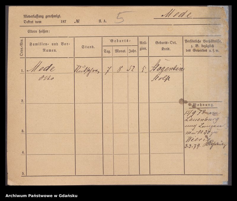 image.from.unit.number "Karty meldunkowe: Medau - Mehder"