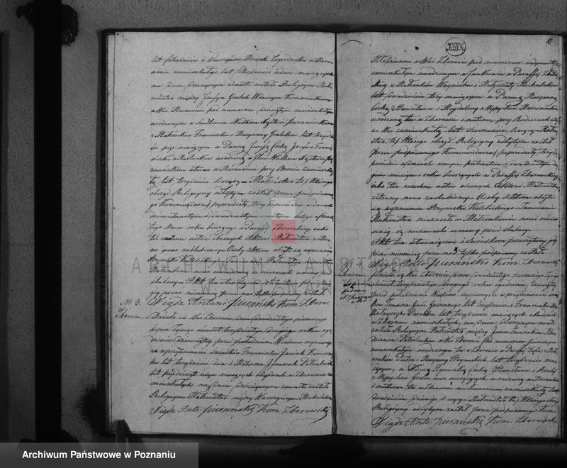 Obraz 12 z jednostki "Akta urodzeń, małżeństw i zgonów"