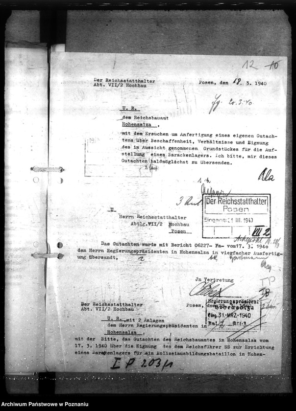 Obraz 16 z jednostki "Barackenlager Posen, Ordnungspolizei, Bulgarische Strasse"