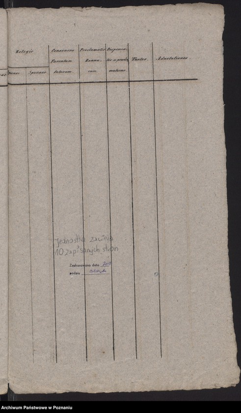 Obraz 7 z jednostki "Spis małżeństw"