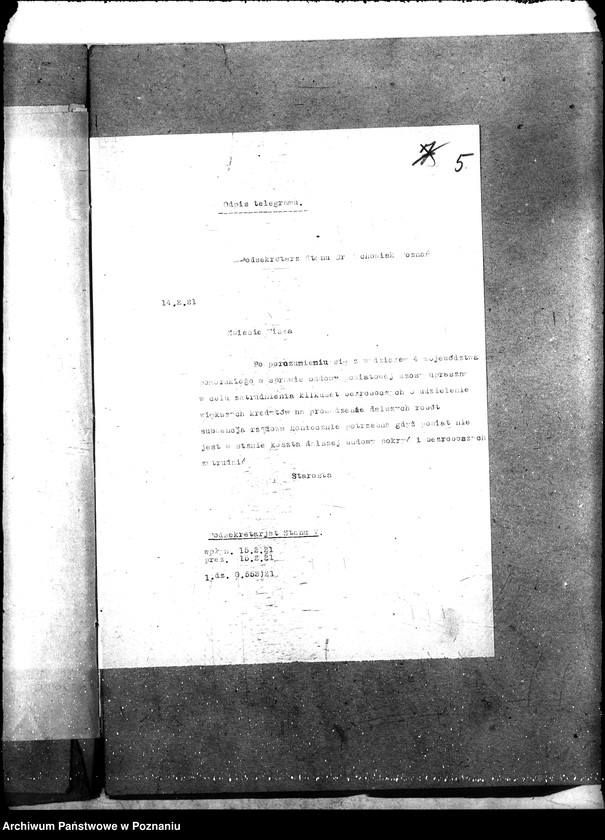 Obraz 9 z jednostki "[Subwencje państwowe na budowę dróg w celu zatrudniania bezrobotnych pow. Świecie]"