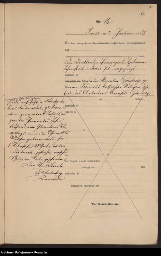 Obraz 18 z jednostki "Księga zgonów tom I"