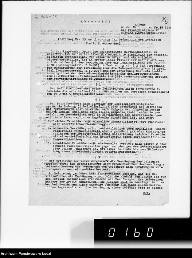 Obraz 9 z jednostki "Abschr.v.Verfg.[odpisy zarządzeń niemieckich z prasy urzędowej]"