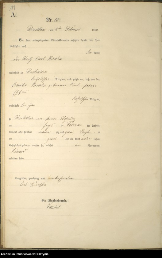 Obraz 13 z jednostki "Geburts-Haupt-Register Nr 1 - 86"