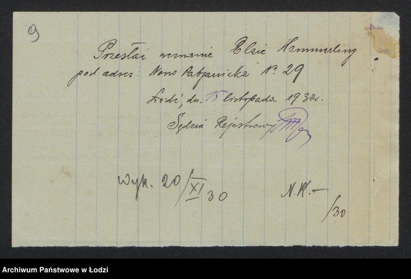 Obraz 11 z jednostki "Elza Hemmerling – sklep rzeźniczy"