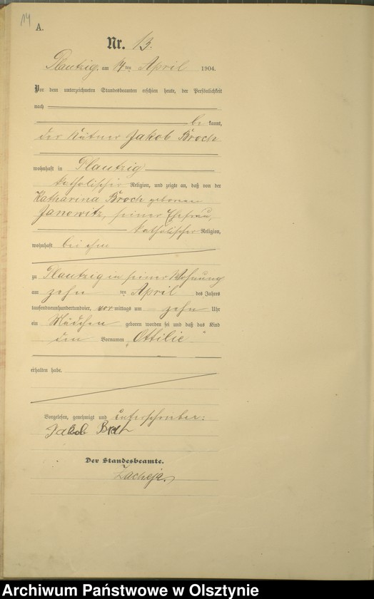 image.from.unit.number "Geburts-Haupt-Register Nr 1 - 38"