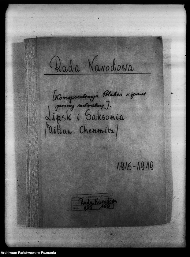 Obraz 4 z jednostki "Korespondencja Polaków przebywających w Lipsku i Saksonii w sprawie pomocy materialnej."