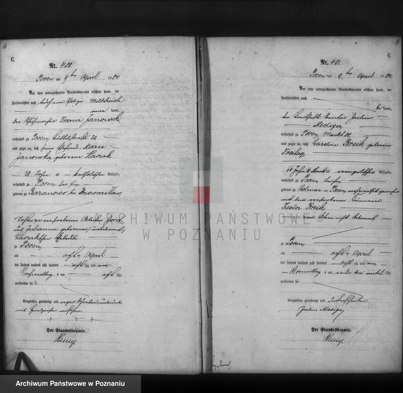 Obraz 10 z jednostki "Księga zgonów t. II"