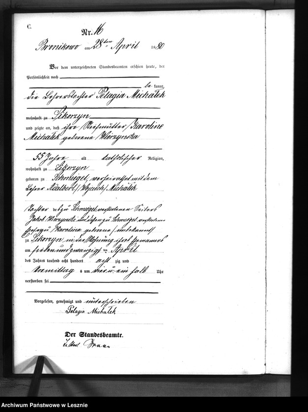 Obraz 19 z jednostki "[Księga zgonów]"
