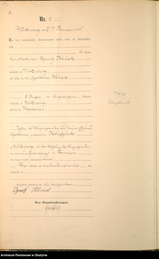 image.from.unit.number "Sterbe-Haupt-Register Nr 1 - 125"