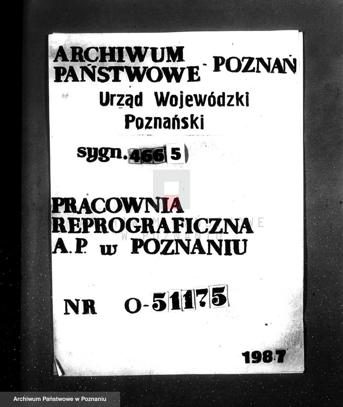 Obraz 1 z jednostki "Zatwierdzenie zakładu przemysłowego firmy "Żar" /fabryki tutek do papierosów/ w Nowym Tomyślu"