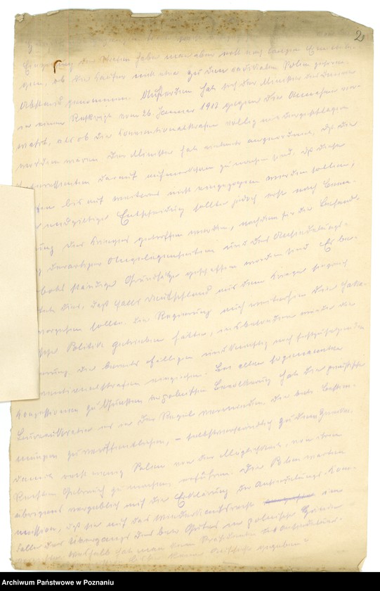 Obraz 13 z jednostki "Sytuacja przed wybuchem powstania wielkopolskiego. /Tłumaczenia z prasy polskiej na język niemiecki, wypisy z prasy niemieckiej w Poznaniu/ - część lV."