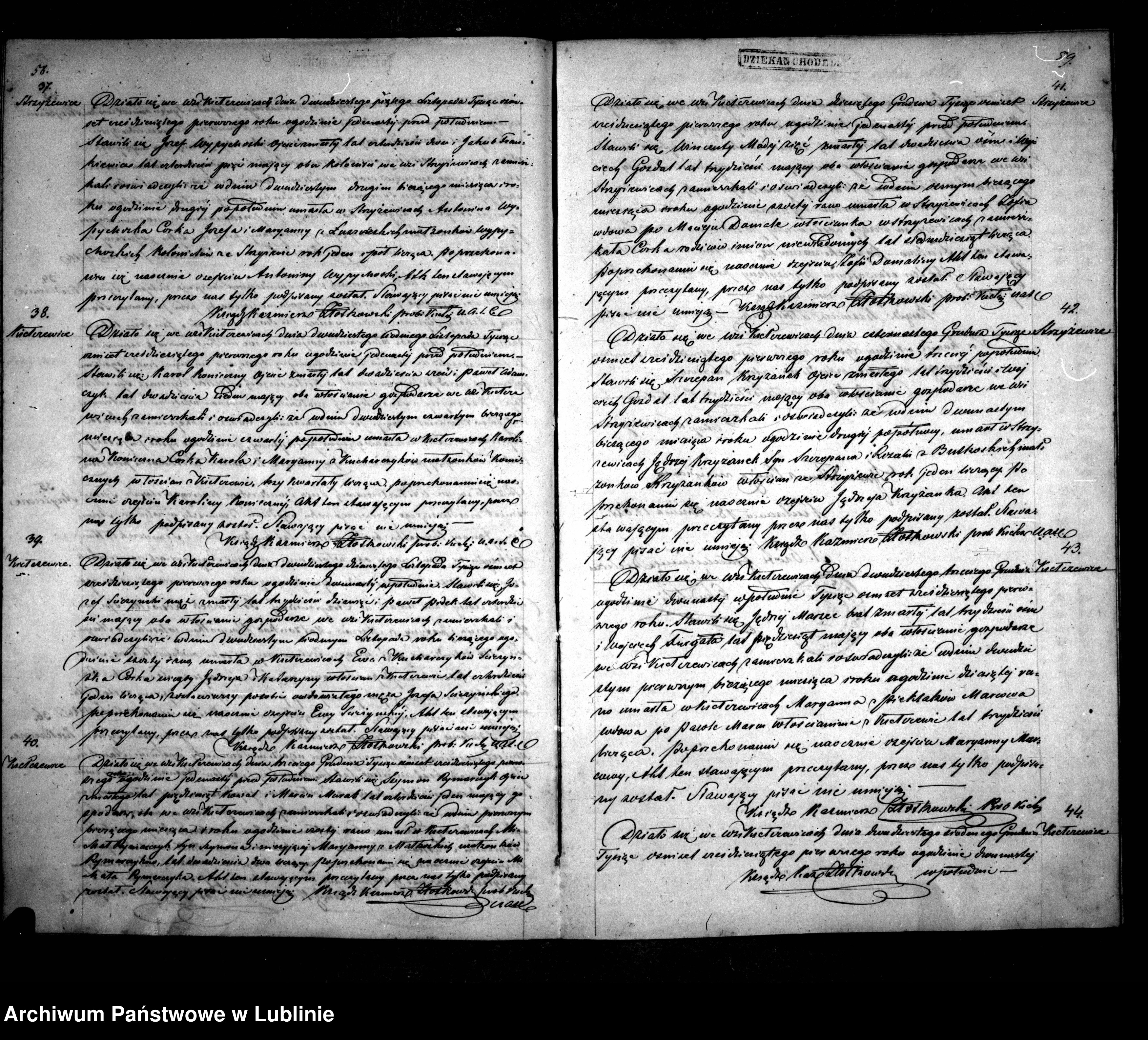 Skan z jednostki: Księga urodzeń, małżeństw i zgonów