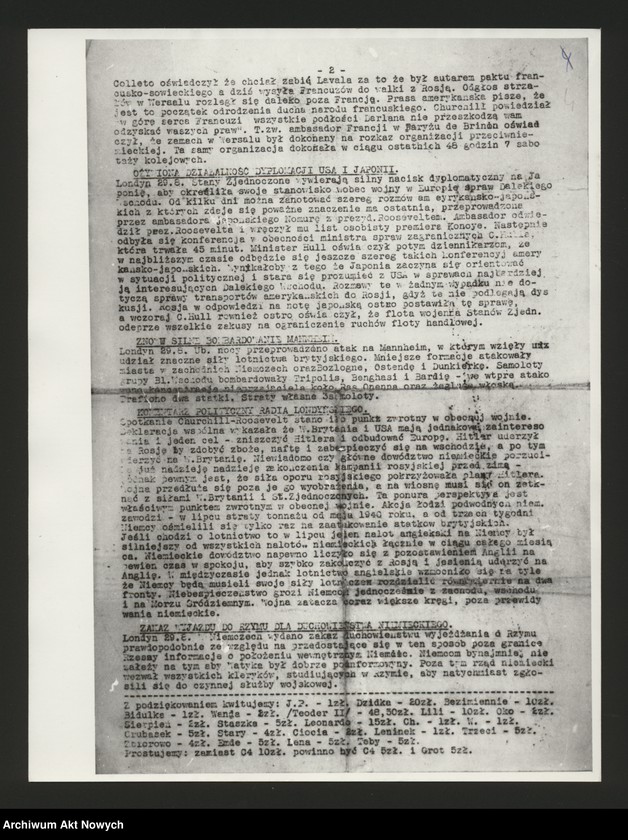 image.from.unit.number "Wiadomości Codzienne Organizacji "Miecz i Pług", Wydawca: Miecz i Pług, Warszawa, wydawane od III.19041 r do VII.1944 r."