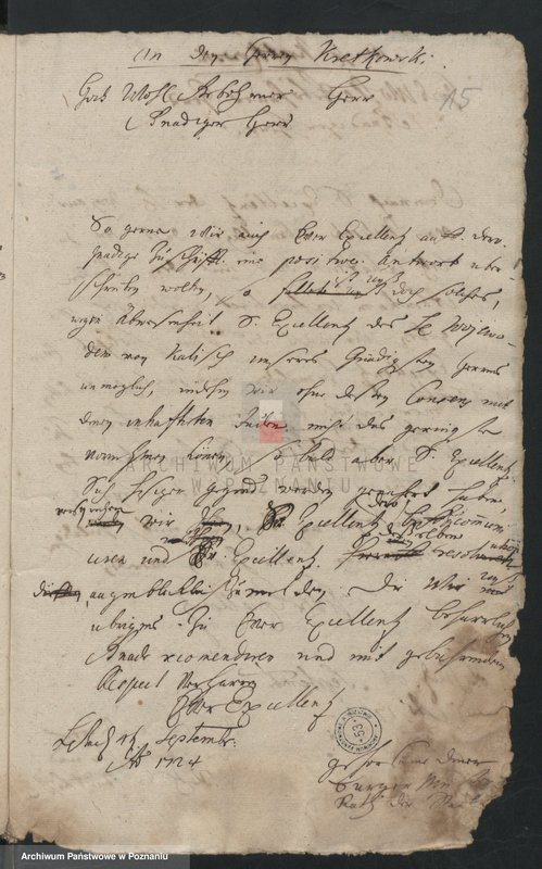 Obraz 17 z jednostki "Manuale expeditionum. Księga radziecka - korespondencja; język niemiecki, polski, łaciński"