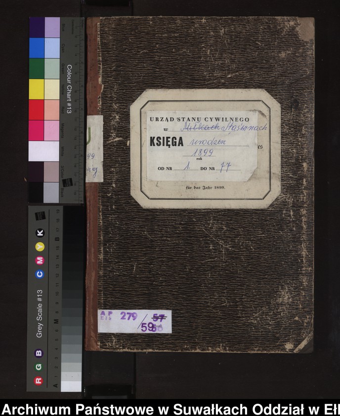 image.from.unit.number "Geburts-Neben-Register des Preussischen Standes-Amtes Stasswinnen Kreis Lötzen"