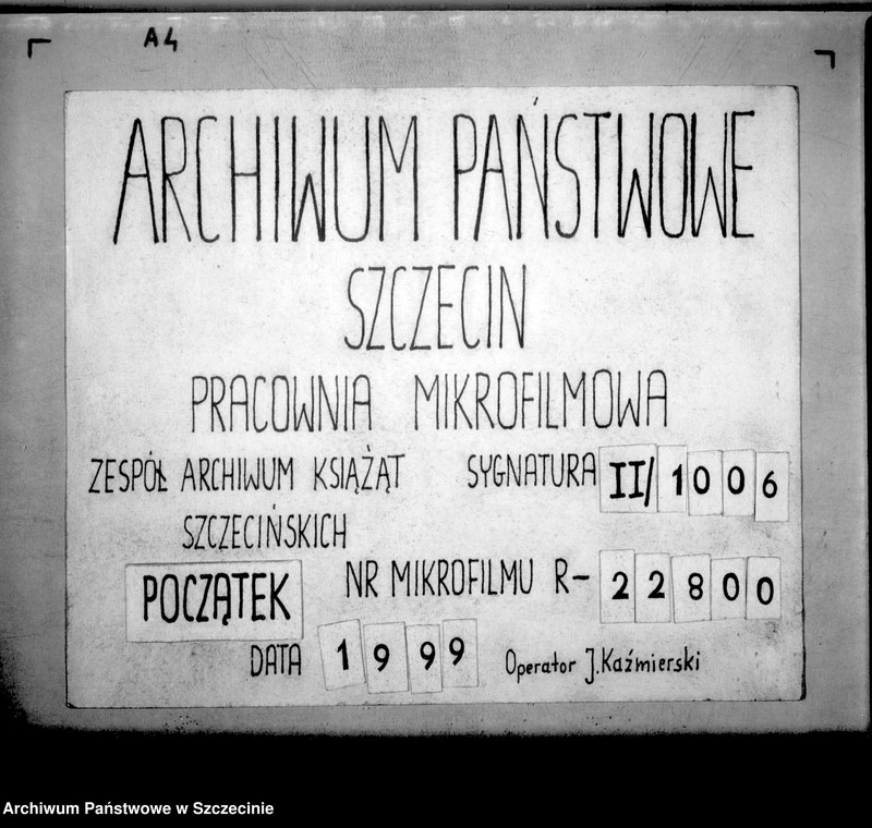 image.from.unit.number "Privilegien, Konzessionen und Zunftrollen der Höcker in Treptow a/R."