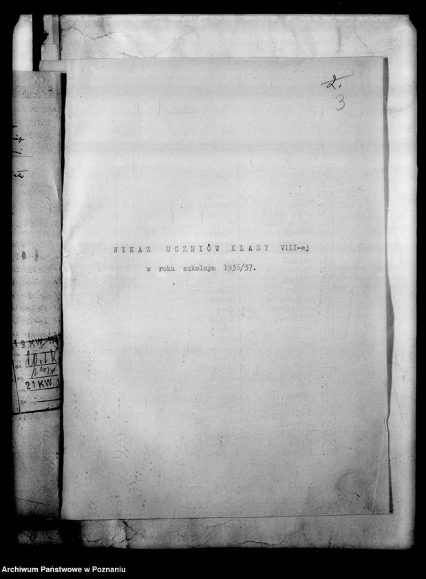 Obraz 6 z jednostki "Prywatne Gimnazjum Czajkowskiego- Poznań [wykaz uczniów klasy VIII- ej]"