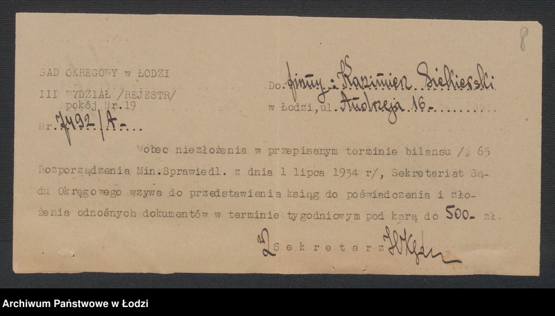 Obraz 10 z jednostki "Kazimierz Wiktor Siekierski- sprzedaż towarów tytoniowych"