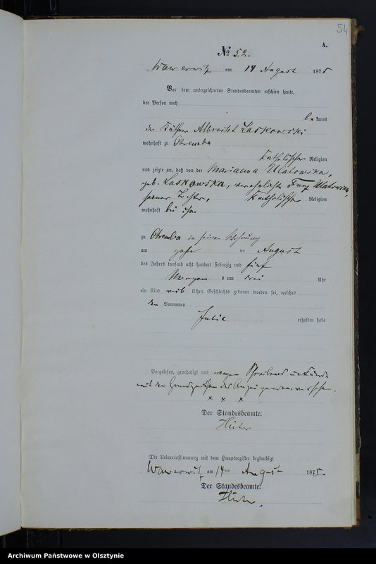 image.from.team "Urząd Stanu Cywilnego w Wielkich Bałówkach pow. nowomiejski"
