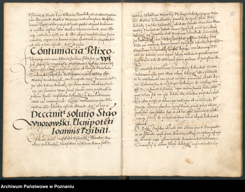 Obraz 14 z jednostki "Liber actorum civitatis Posnaniae."