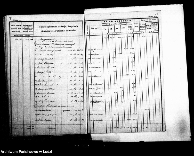 Obraz 14 z jednostki "Manuał przychodu i wydatku kasy ekonomicznej m. Łodzi na rok 1852"