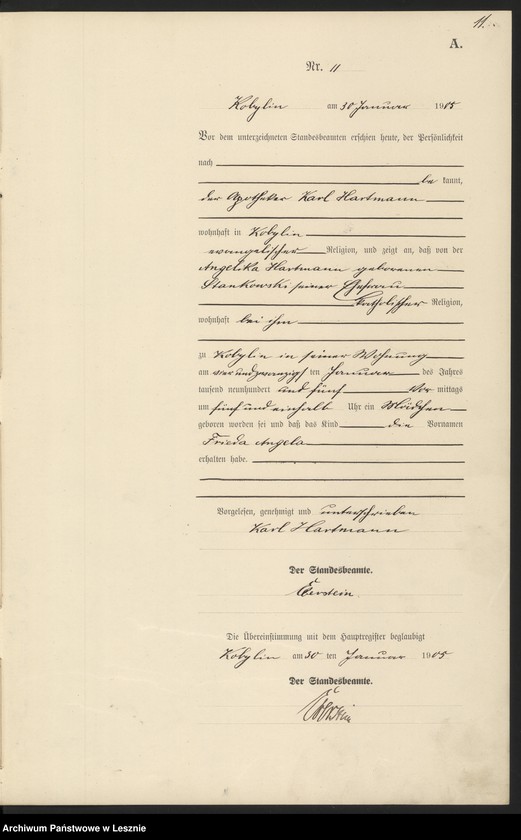 Obraz 14 z jednostki "[Księga urodzeń]"