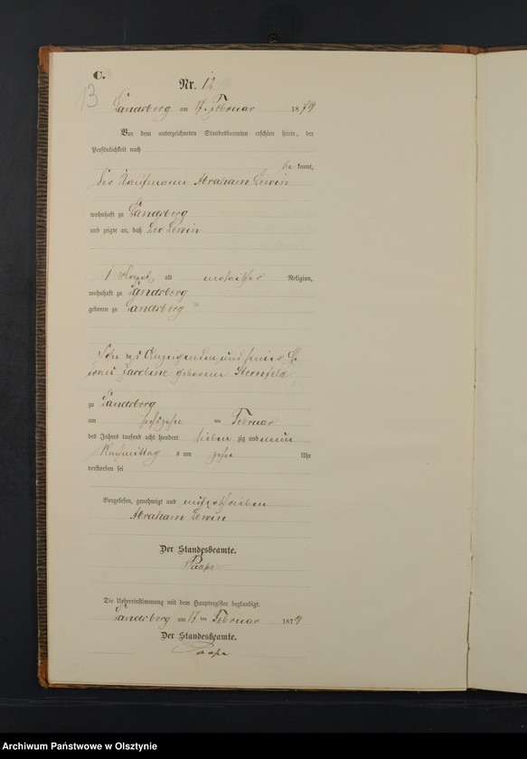 image.from.unit.number "Sterbe-Neben-Register Nr 1 - 62"