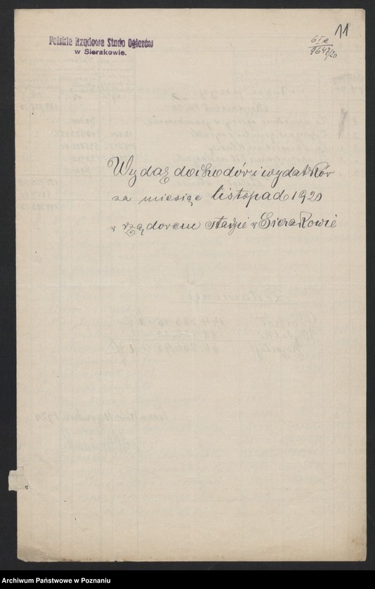 Obraz 11 z jednostki "[Stadniny Koni] - sprawy finansowe, wykazy dochodów i wydatków"