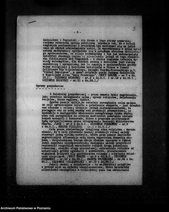Obraz 7 z jednostki "Sprawozdanie prasowe za miesiące styczeń-kwiecień czerwiec- grudzień 1932 r."