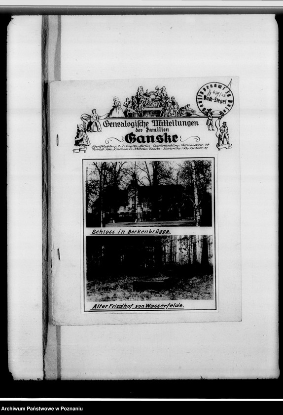 Obraz 5 z jednostki "Genealogische Mitteilungen der Familie Ganske"