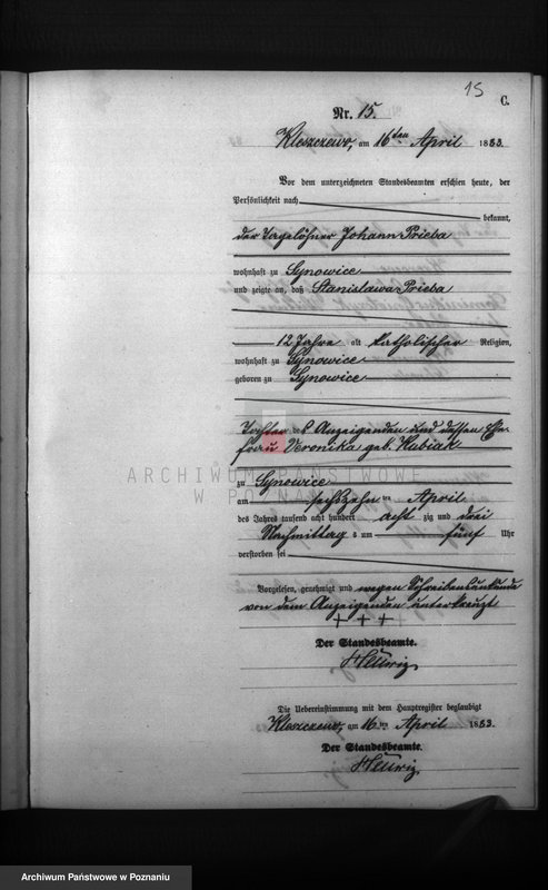 Obraz 16 z jednostki "Księga zgonów"
