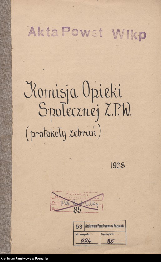 Obraz 2 z jednostki "Komisja Opieki Społecznej [protokoły zebrań]"