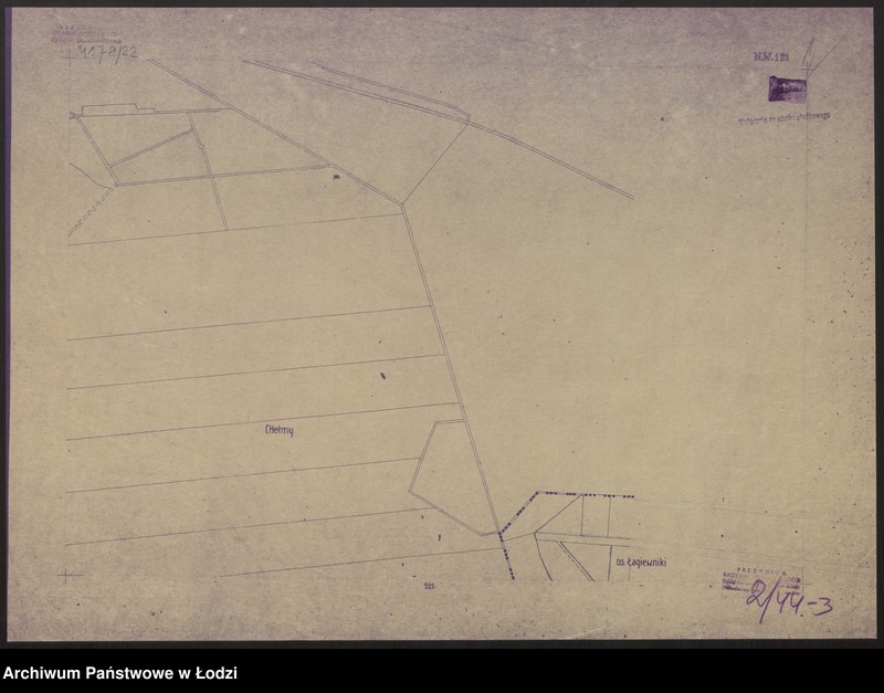 Obraz 4 z jednostki "Plan m. Łodzi 1:2000, odbitka. Sekcja NW121"