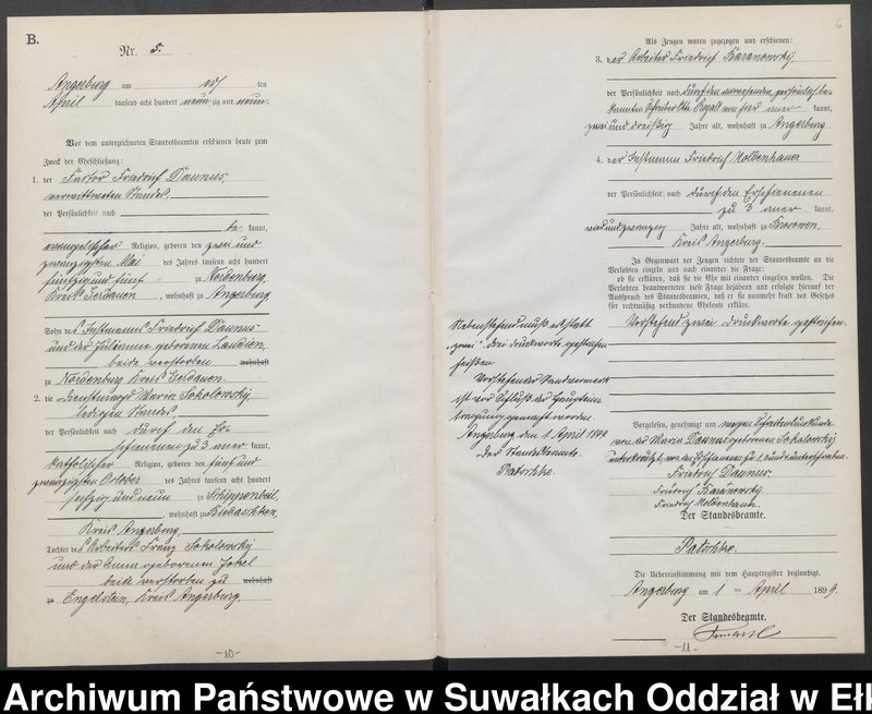 image.from.unit.number "Heiraths-Neben-Register des Preussischen Standes-Amtes Angerburg Kreis Angerburg"