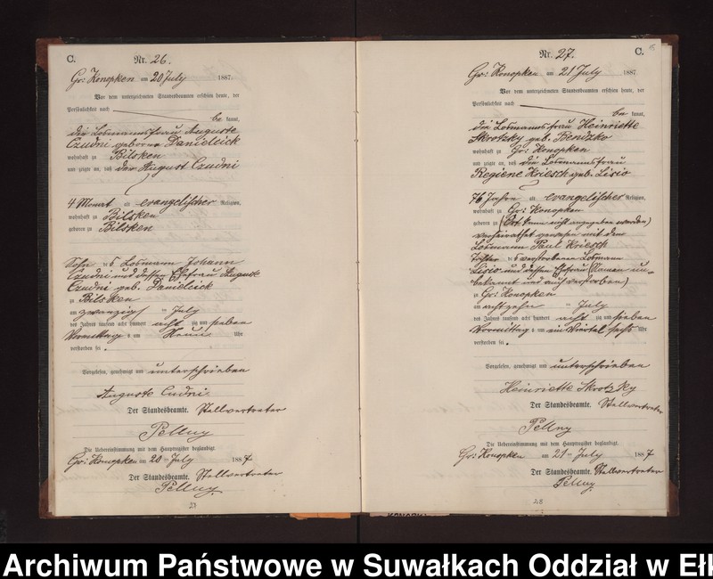 image.from.unit.number "Sterbe-Neben-Register des Preussischen Standes-Amtes Gr. Konopken Kreis Loetzen"