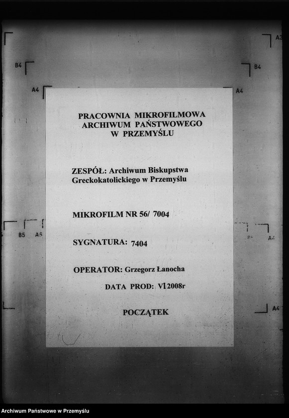 image.from.unit.number "[Kopie ksiąg metrykalnych parafii Wierzchomla Wielka z filiami Wierzchomla Mała, Zubrzyk (dekanat Muszyna)]"