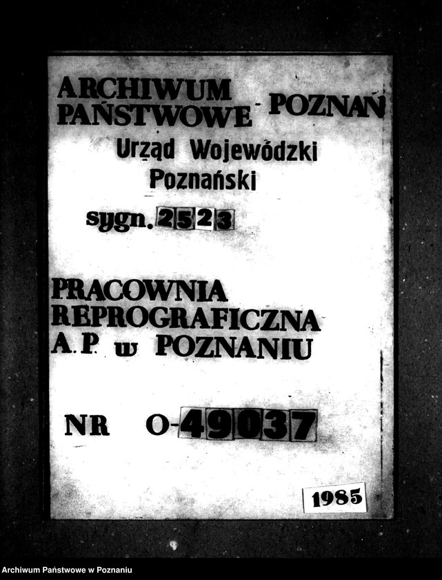 Obraz 1 z jednostki "Operat szacunkowy /parcelowanego majątku/ Charcice i Izdebno powiatu międzychodzkiego"