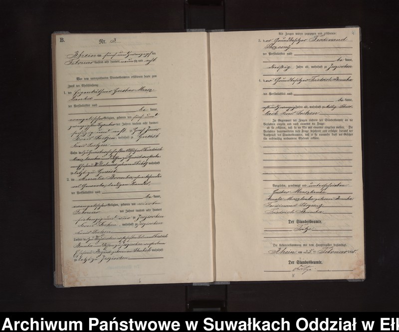 image.from.unit.number "Heiraths-Neben-Register des Königlichen Preussischen Standes-Amtes Orlen Kreis Loetzen"