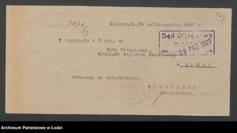 Obraz 5 z jednostki "Towarzystwo Gimnastyczne w Zgierzu- R.Ekkert- prowadzenie piwiarni"