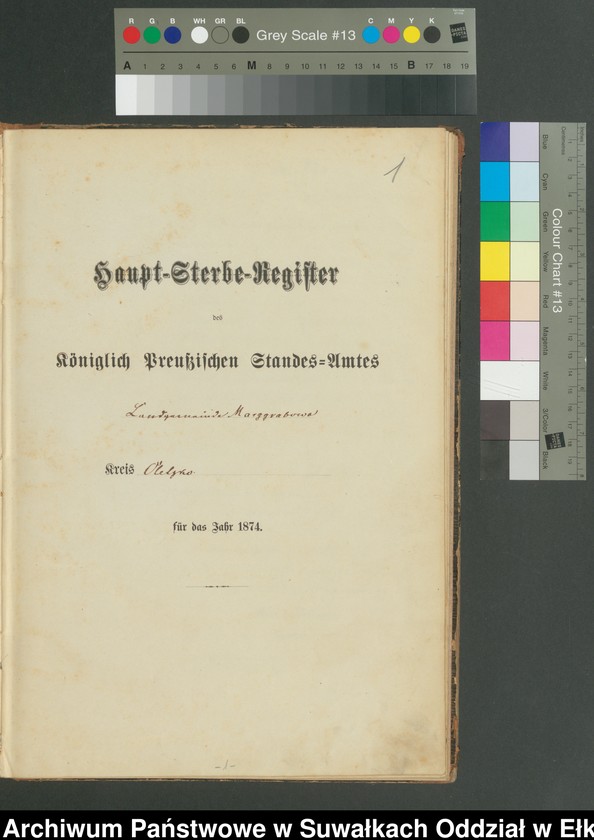 image.from.unit.number "Haupt-Sterbe-Register des Königlich Preussischen Standes-Amtes Landgemeinde Marggrabowa Kreis Oletzko"
