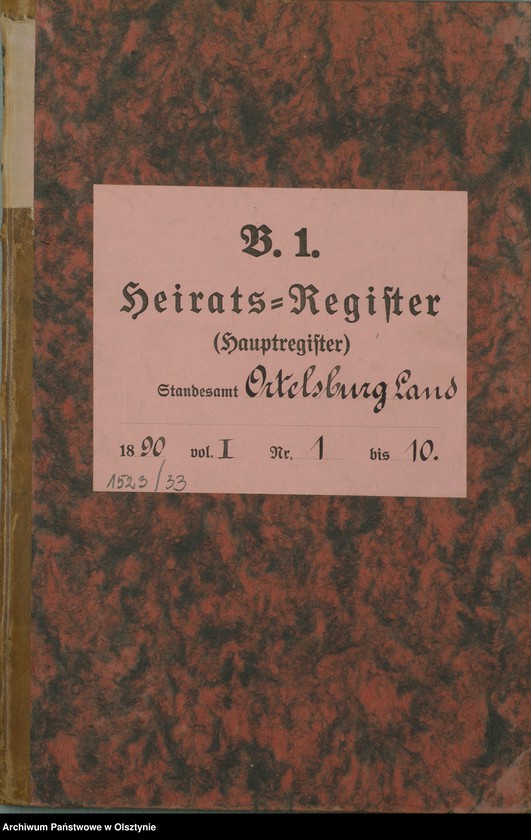 image.from.unit.number "Heiraths-Haupt-Register Nr 1 - 10"